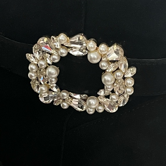 Jessica Simpson Suede Leather Black Ankle Boots - Picture 3 of 6